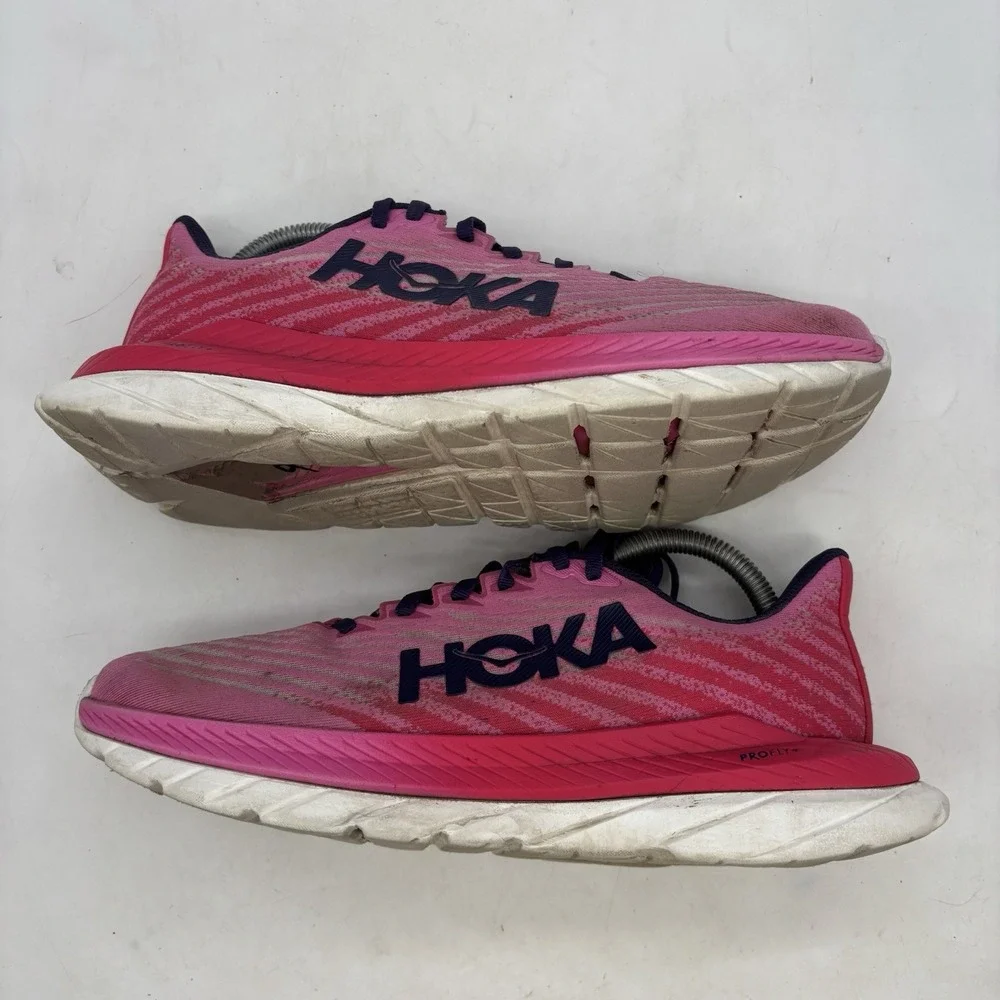 Hoka Mach 5 Shoes Womens 8.5 Castlerock Sneakers Comfort Running 1127894 BC STL